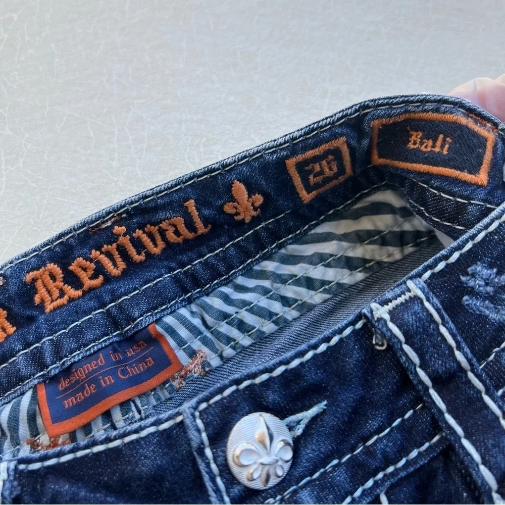 Rock Revival Boots Jeans with Vintage Fade Women Size 26